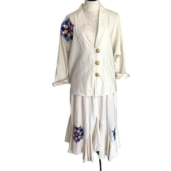 NWT Alfredo’s Wife Skirt Set Womens Size Small S Vintage Bohemian Elastic New - Picture 2 of 12